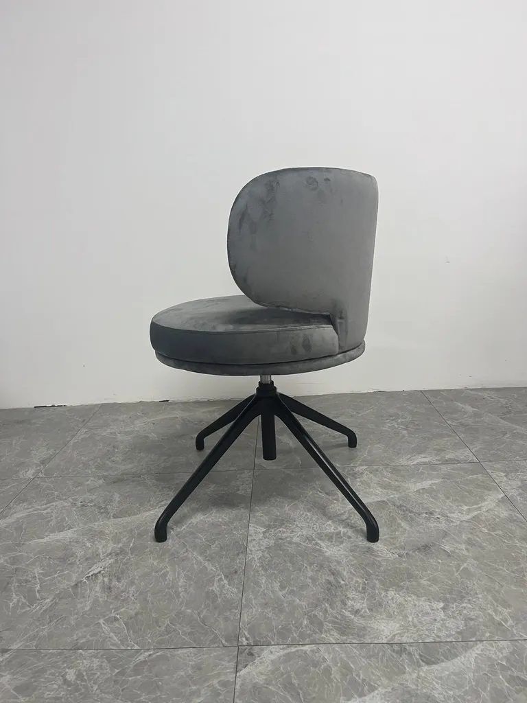 22205 seat on a black four-star swivel base, side view